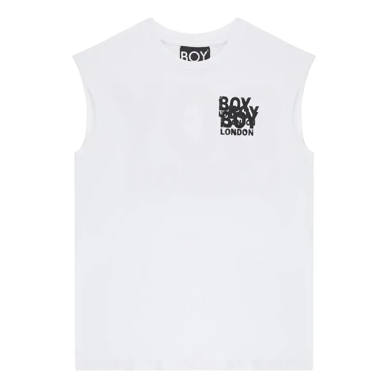 BOY LONDON TRIM VEST - WHITE