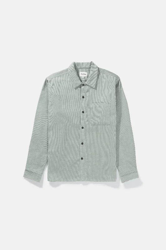 Corduroy Ls Shirt Seafoam