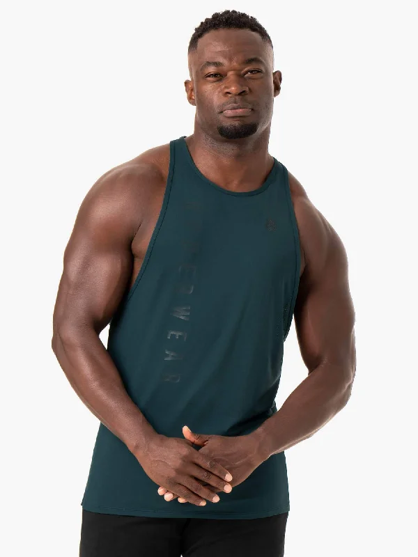 Endurance High Rise T-Back - Forest Green