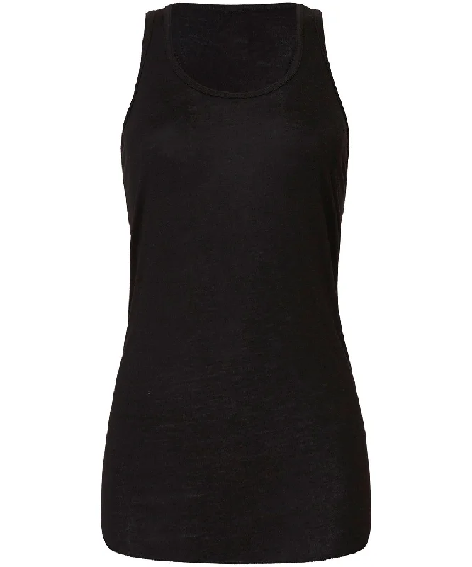 Flowy Racerback Tank Top | BLACK