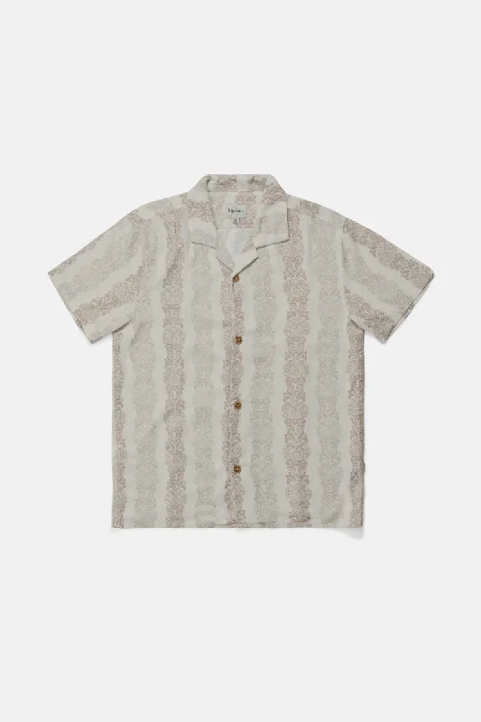 Pineapple Stripe Ss Shirt Sand