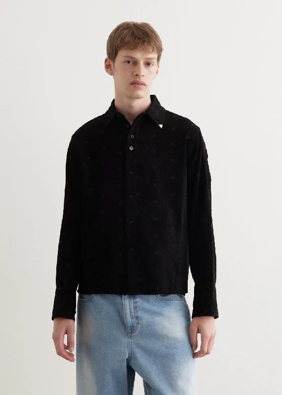 Pola Dot Jacquard Shirt