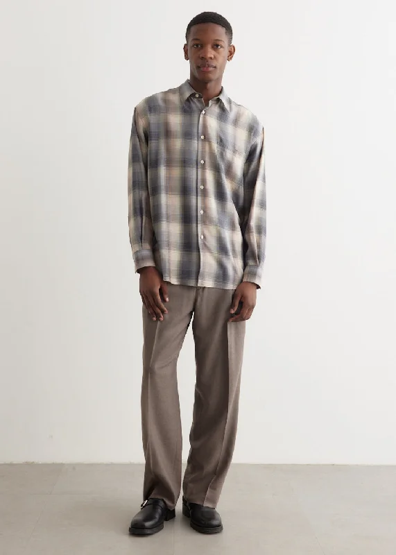 Super Light Wool Check Shirt