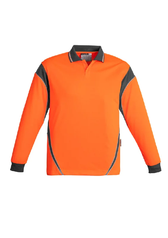 SYZMIK ZH249 Hi Vis Aztec L/S Polo