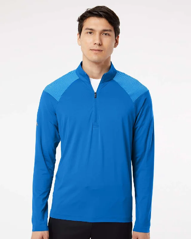 Adidas A520 Shoulder Stripe Quarter-Zip Pullover