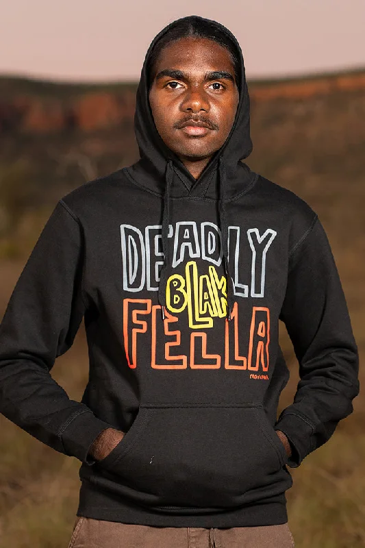 Deadly Blak-Fella Black Premium Cotton Blend Unisex Hoodie