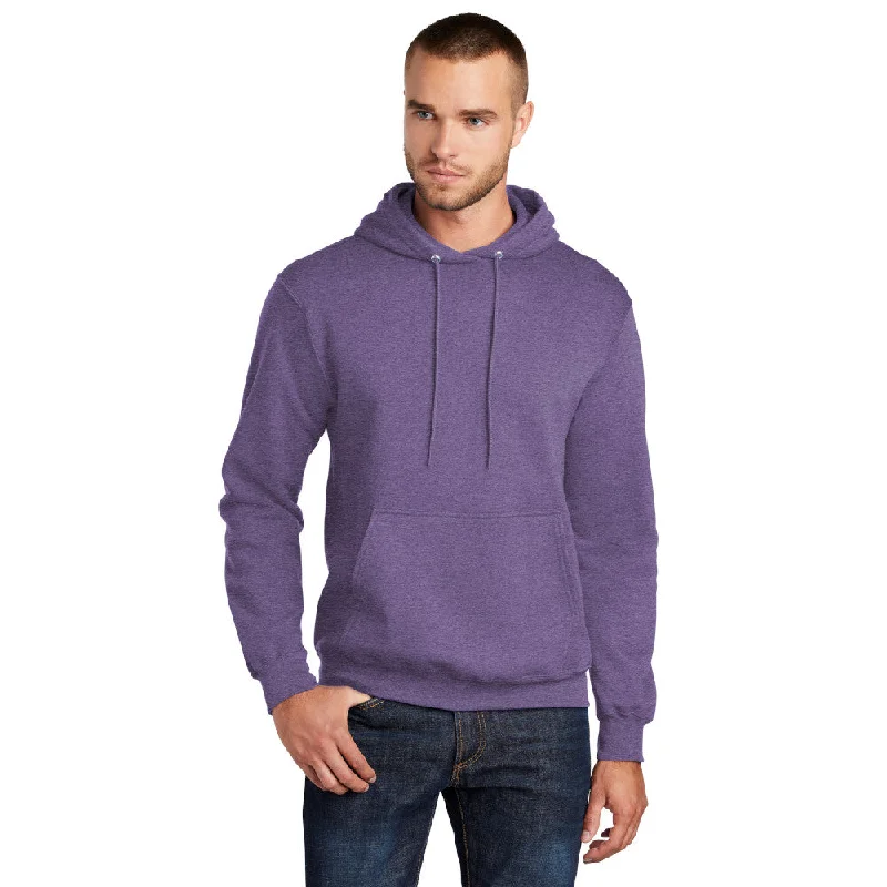 Port & Company PC78H Core Fleece Pullover Hooded Sweatshirt - Heather Purple