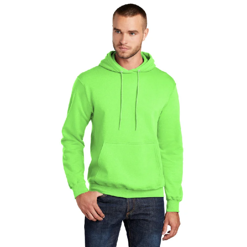 Port & Company PC78H Core Fleece Pullover Hooded Sweatshirt - Neon Green