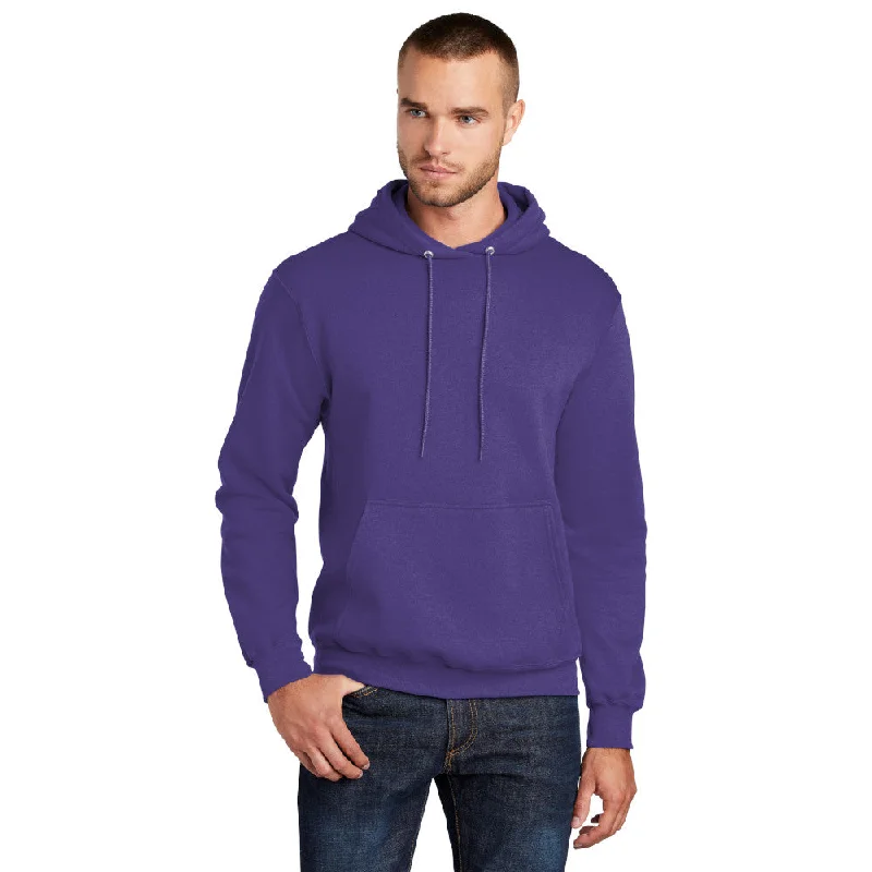 Port & Company PC78H Core Fleece Pullover Hooded Sweatshirt - Purple